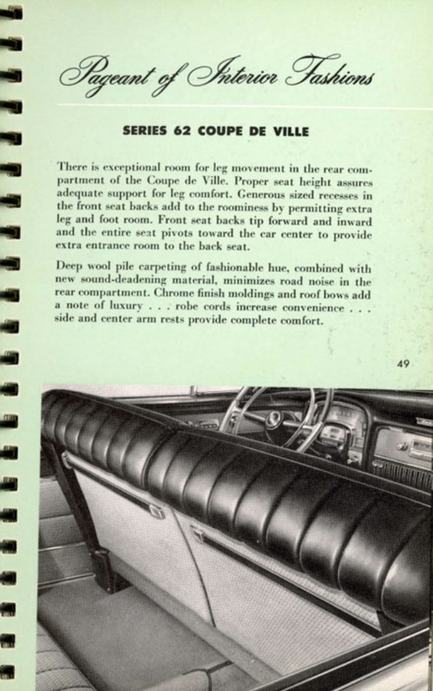 1953 Cadillac Salesmans Data Book Page 66